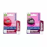 Pack Liposan Cherry Shine (1 x 4,8 g), cacao de labios con olor a cereza, bálsamo labial con color + Liposan Blackberry Shine (1 x 4,8 g), cacao de labios con olor a frambuesa