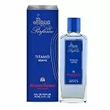 Agua de perfume para hombre Titanio, frasco 150 ml agua de perfume cautivador