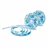 Tapo L900-10 – Tiras LED Wi-Fi de 2 x 5M, 12V, 16 millones de colores con 2100 mcd, adecuado para la familia, sincronización con música, compatible con Google y Alexa, blanco