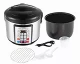 Be Pro Chef Robot Cocina Olla Programable 5L Multifunción 900W Temporizador 24H Recetario Antiadherente Acero Negro Cocina Automática Segura Fácil de Usar Ideal para Uso Diario Sin Presión 100 recetas