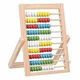 MumdoYAL Abacos para Niños Primaria, Abacus Matematicas Montessori, Abacus con 100 Perlas De Colores, Juguete Educativo De Matemáticas para Niños