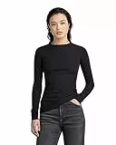G-Star Para Mujer Slim rib r t ls wmn, Negro (dk black D23343-D493-6484), S