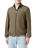 Geox M Jharrod Bomber Chaqueta, Winter Mos/White/BLU, 60 para Hombre