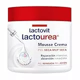 Lactovit - Mousse Crème Hidratante Lactourea para Cuerpo y Cara de 24 Horas Hidratación, para Pieles Muy Secas y Extra Secas, Reparación Intensiva de la Piel, Absorción Inmediata - 400 ml
