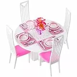 Iso Trade- Juego de Comedor para muñecas Accesorios, Multicolor, Klein (8248)