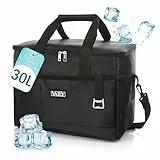 Vaily Bolsa isotérmica de 30 l – Bolsa térmica plegable para coche, playa y viajes – Gran nevera para almuerzo, picnic y camping