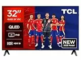 TCL 32V5C - Smart QLED Full HD de 32' Direct LED TV con Android TV y HDR - Compatible con Google Cast y Google Home, diseño Delgado