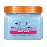 Tree Hut - Exfoliante Corporal de Azúcar - Exotic Bloom - Bote 510 g - Contiene Vitamina C y Manteca de Karité - Ayuda a Restaurar el Brillo de la Piel - Nutre en Profundidad y Suaviza la Piel Seca
