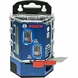 Bosch Professional - Cuchillas de recambio para navaja (50 uds trapezoidales, en dispensador)