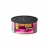 California Scents Ambientador de coche en Lata Premium - 4 Pack (Hasta 60 Días)- Fragancia Duradera de Cereza - Control de Intensidad de Olor para un Ambiente Fresco y Personalizado en tu Coche, 42g