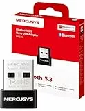 Mercusys MA530 Nano Adaptador USB Bluetooth 5.3, Conexión Rápida y Estable, Compatible con Windows 11/10/8.1/7, Plug & Play, para computadora, portátil, Auriculares, Altavoz y Teclado