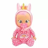 Bebés Llorones Tiny Cuddles Newborn Dreamy, Muñeca Bebé de Peluche con Pijama de Recién Nacida, Puede Sentarse, Llora Lágrimas de Verdad, Juguete Regalo para Niñas y Niños a Partir de 18 Meses