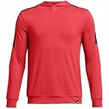 Under Armour Playoff - Sudadera con capucha para niños, Solsticio rojo/negro, 7-8 años