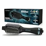 REVAMP Progloss Perfect Blow Dry Air Styler, 4 En 1, Multifuncional, Profesional, Secador de Pelo, Desenredado y Peinado, Barril de Cerámica, 1200 W