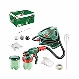 Bosch sistema de Pulverización de pintura PFS 5000 E (1200 W, 2x depósitos de pintura de 1000 ml, boquillas para pinturas murales, lacas de colores y lacas incoloras)