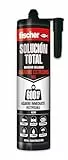 fischer - Solución Total Agarre Extremo 600kg Negro 290ml | Pegamento fuerte | Adhesivo y Sellante MS Polímero | Uso Interior y Exterior | Pintable y Resistente a Impactos