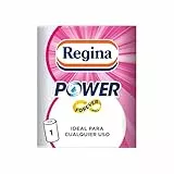 Regina Power Papel de Cocina - 1 Rollo Aún Más Largo, 340 Hojas de 2 Capas, Adecuado para Limpiar Superficies Domésticas, Embalaje Reciclable, Papel 100% Certificado FSC