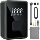 Oasser Compresor Aire Portatil 150PSI Inflador Ruedas Coche Compresor de Aire Coche Pequeño Luz LED para Coche Moto Bicicleta Bola
