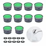 Paquete de 10 Aireadores de Grifo Con Junta, Filtro, Limitador, Accesorios de Baño, Insertos de Filtro, Piezas de Repuesto Para Baño y Cocina