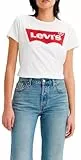 Levi's The Perfect Tee , Large Batwing Logo, Camiseta, Mujer, Batwing White, M