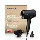 Panasonic EH-NA0J-N825 Nanoe MOISTURE+ y Secador de Cabello Mineral, if Desing Award, Detección Inteligente, Calor y Frío, Modos Cuidado de la Piel, Cuero Cabelludo y Puntas, 1600 W, Negro