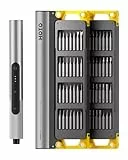 HOTO SNAPBLOQ S-A01 Juego de Destornillador Eléctrico de Precisión, 56 en 1 Mini Destornilladores con 3 Torque, Kit de Herramientas para Reparación de Electrónicos, Teléfonos, Portátiles y DIY