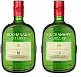 Buchanan's Deluxe - Whisky Escocés Mezclado Envejecido 12 años, 1 L (Paquete de 2)