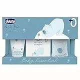 Chicco Set Cosmética Natural Sensation Essential, con Champú y Gel Sin Lágrimas 200 ml y Crema Corporal para niños 150 ml y Agua de Colonia 100 ml, Idea de Regalo Bebé