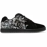 DC Shoes Zapatillas de Piel Gaveler para Hombre, Black Dk Grey Print, 43 EU