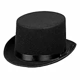 Boland 04004 - Sombrero Colin, sombrero de copa en negro, accesorio para una gala, fiesta de disfraces o carnaval
