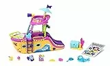 MOJI POPS Boat Party – Incluye 1 Barco, 1 Cofre del Tesoro con Llave, 2 MojiPops exclusivos y Gran Variedad de Accesorios