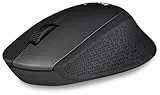 Logitech M330 SILENT PLUS Ratón Inalámbrico, 2.4GHz, Nano Receptor USB, Seguimiento Óptico, Resolución 1000 dpi, Batería de 2 Años, Compatible con PC, Mac, Portátil, Chromebook - Negro