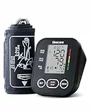Tensiometro de Brazo, Sinocare Tensiometro Digital Automatico, Deteccion Irregular Arritmia,3.6 Pantalla LCD Grande Monitor Brazalete 22-43cm (2x99 Memoria)