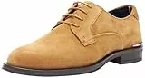 Tommy Hilfiger Core RWB Hilfiger Suede Shoe FM0FM04868, Derby Hombre, Marrón (Sahara), 42 EU
