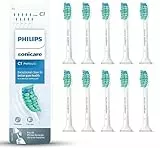 Philips Sonicare Cabezales Originales ProResults Standard para Cepillo de Dientes Eléctrico Sónico – Paquete de 10 unidades en Blanco (Modelo HX6010/32)