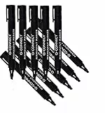 Q-Connect – Rotulador permanente (punta gruesa), color negro, pack de 10