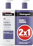 Neutrogena Fórmula Noruega Loción Visiblemente Reafirmante 2 X 750 ml), crema hidratante para todo tipo de piel, loción corporal con Glicerina y Minerales de Procolágeno