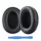 Almohadillas de Repuesto para HyperX Cloud Stinger/Cloud Flight/CloudX/Cloud II/Cloud III/Cloud Alpha/Cloud Core/Mix Auriculares de MMOBIEL – Memory Foam y Protein PU Almohadilla Auriculares – Negro