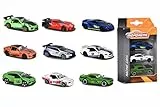 Majorette - Pack de 3 Coches de Carreras en Miniatura, 7.5 cm, 3 Modelos Disponibles, Giro de Rueda Libre, Partes Móviles y Suspensión, Para Niños a Partir de 3 Años