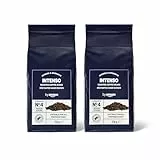 by Amazon Granos de Café Intenso, Tostado Oscuro, 2kg (2 Paquetes de 1kg), Certificados por Rainforest Alliance
