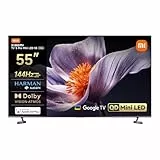 XIAOMI TV S Pro Mini LED 55,Smart TV,Dolby Vision,Dolby Atmos,4k QLED,144Hz,Google TV,HDR 10+,Triple Tuner,DVB T2,MEMC,DTS-X,Harman AudioEFX，Prime Video,Google Assistant,Airplay2