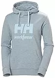 Helly-Hansen Workwear - Sudadera con capucha para mujer con logotipo W, Pinnacle Blue Melange, talla XS