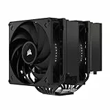 CORSAIR A115 Torre de Alto Rendimiento para CPU - Enfría hasta 270W TDP - Montaje de Ventilador Deslizante y de Bloqueo - Dos Ventiladores Corsair AF140 Elite - Pasta Térmica Preaplicada - Negro