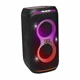 JBL Partybox Club 120, Altavoz portátil para fiestas, con asa plegable ergonómica, Bluetooth, espectáculo de luces, resistente a salpicaduras (IPX4), hasta 12h de reproducción, negro