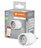 LEDVANCE SMART+ Indoor Plug, Smarte Steckdose mit Matter over WiFi, zur Einbindung konventioneller Geräte ins Smart Home, kompatibel mit Alexa, Google & Apple, misst&spart Stromverbrauch, weiss,1-Pack
