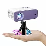 Mini proyector, VOPLLS Mini 22000L WiFi Bluetooth Beamer Full HD 1080P compatible con vídeo proyector portátil con 50% de zoom, proyector de cine en casa para teléfono móvil, tableta/ordenador