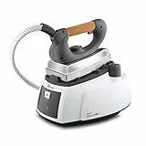 Polti Vaporella 505 Pro, Centro de Planchado a Vapor con Caldera y Tapón de Seguridad, Presión Máx. 3,5 Bar, Potencia 1750 W, Depósito 0,9 L, Mango de Corcho Transpirable, Blanco y Gris