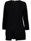 Only Onlleco 7/8 Long Cardigan Jrs Noos, Chaqueta Para Mujer, Negro (Black Black), 36 (Talla Fabricante: S)