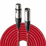 Stagg 10 m cable XLR a conector XLR para micrófono de calidad, rojo
