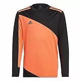 adidas Niños Squadra 21 Goalkeeper Jersey, Black/App Solar Red, 7-8 Years